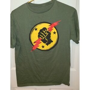 VFA-25 3 Star Logo Squadron T-Shirt D7, Olive Green T-Shirt Men's Sz Small